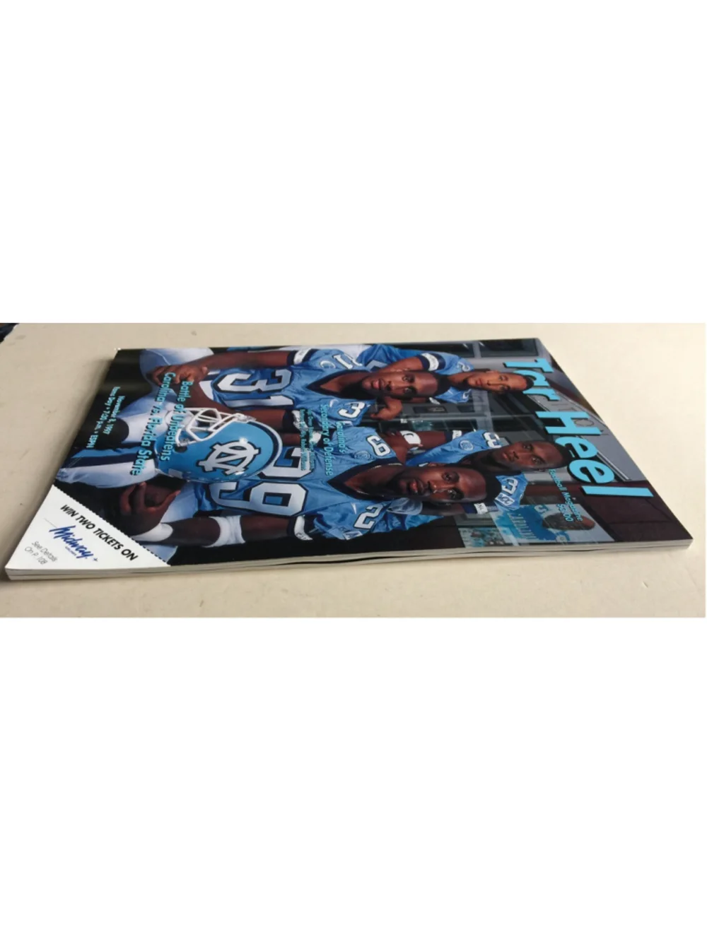 Nov 8 1997 Tar Hill Football Magazine, UNC Tar Heels, Carolina VS Florida State